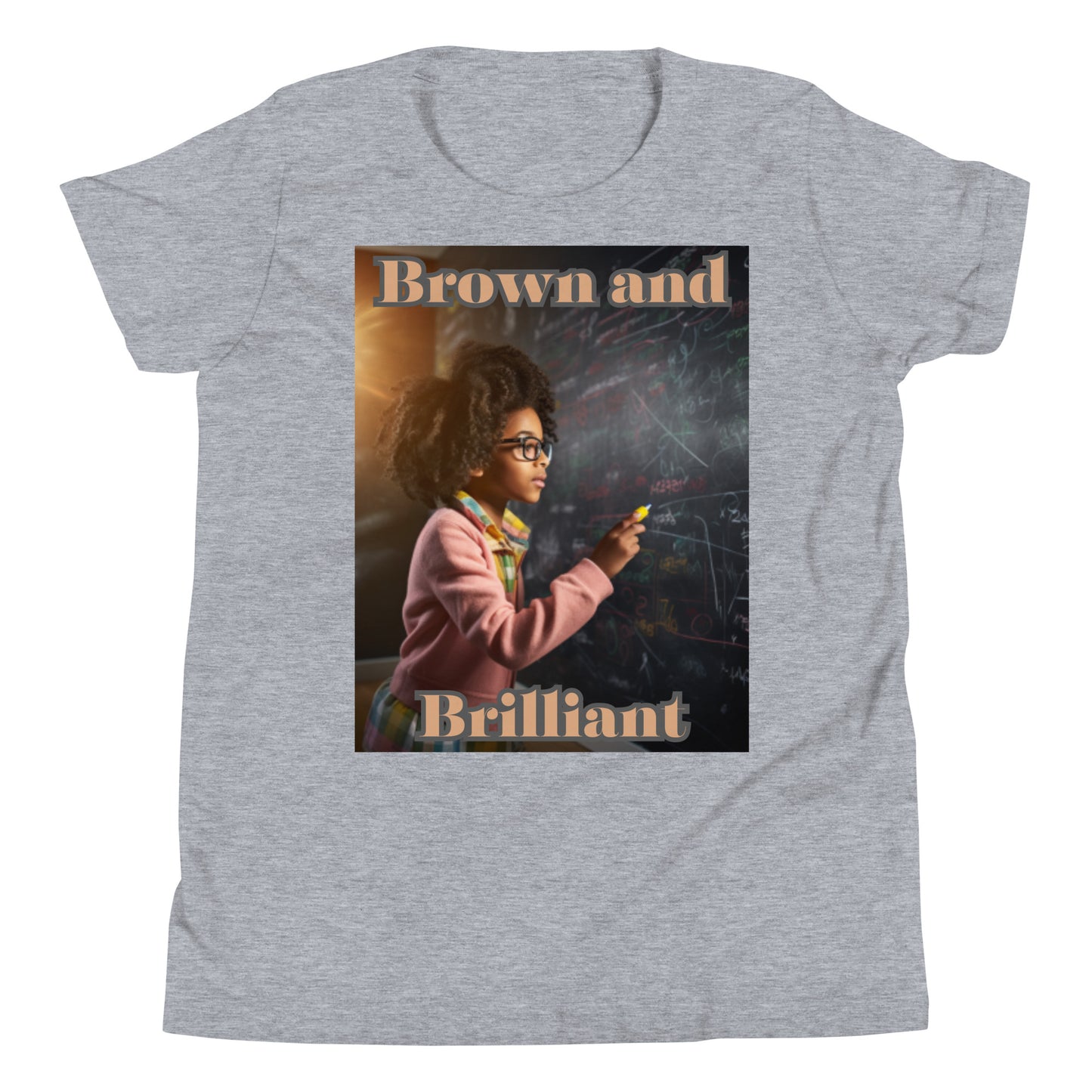 Brown and Brilliant Scholar Youth Short Sleeve T-Shirt