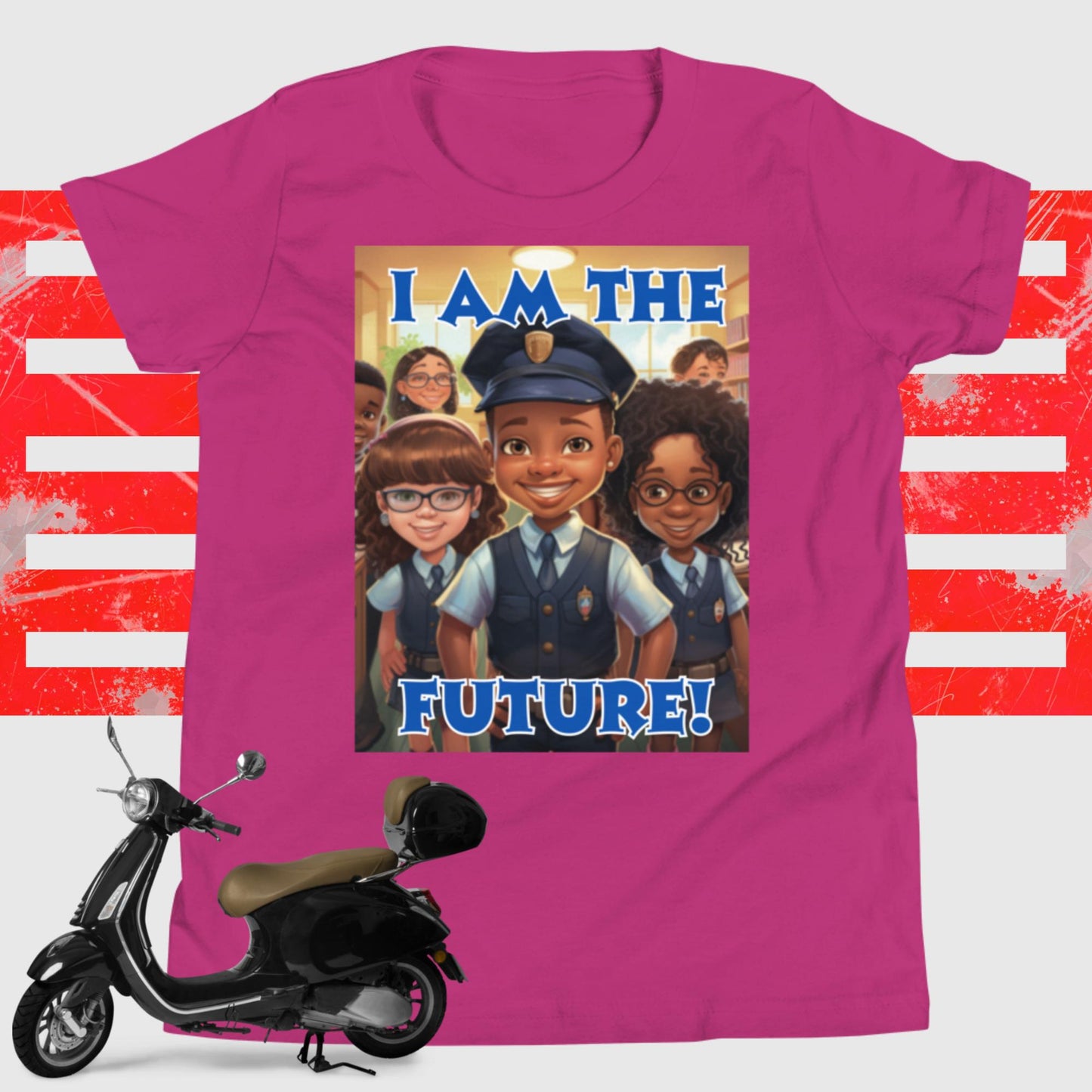 I Am the Future - Police Officer Youth Short Sleeve T-Shirt