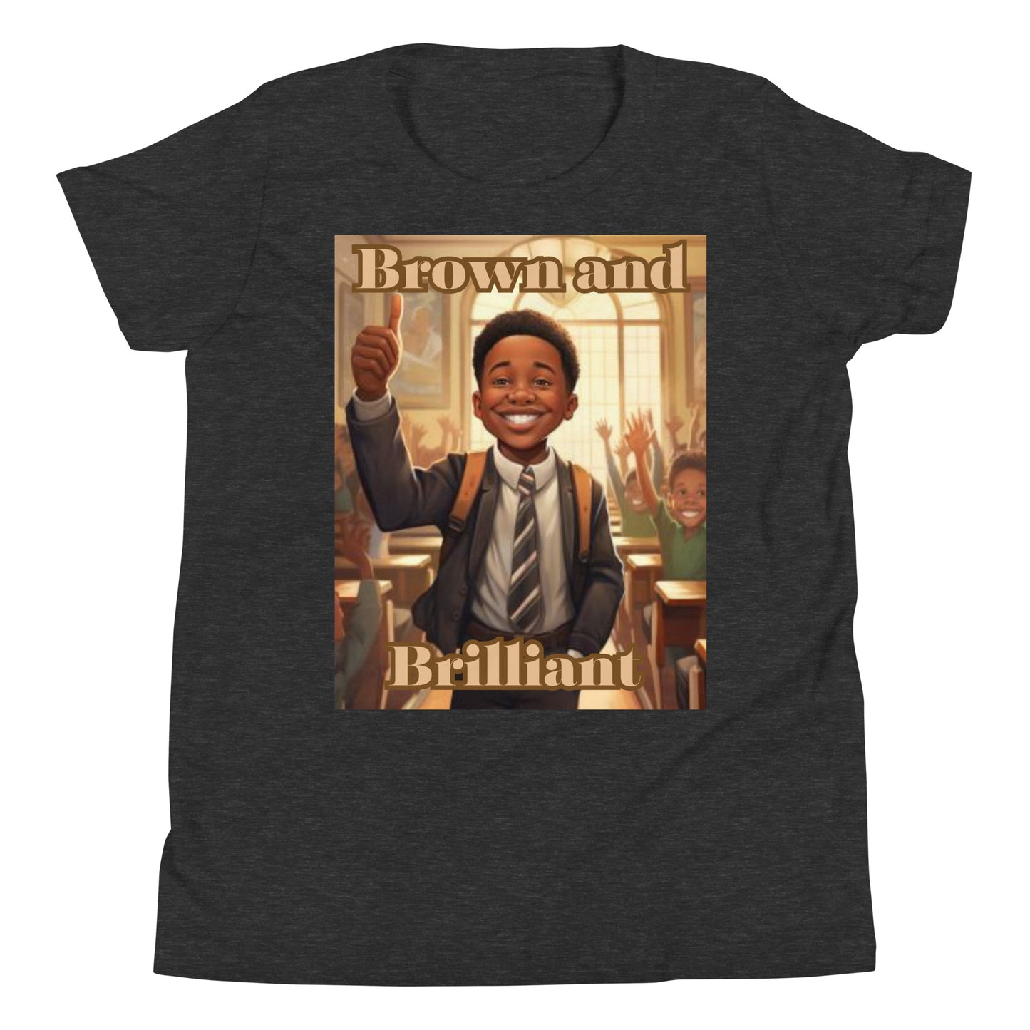 Brown and Brilliant Leader Youth Short Sleeve T-Shirt