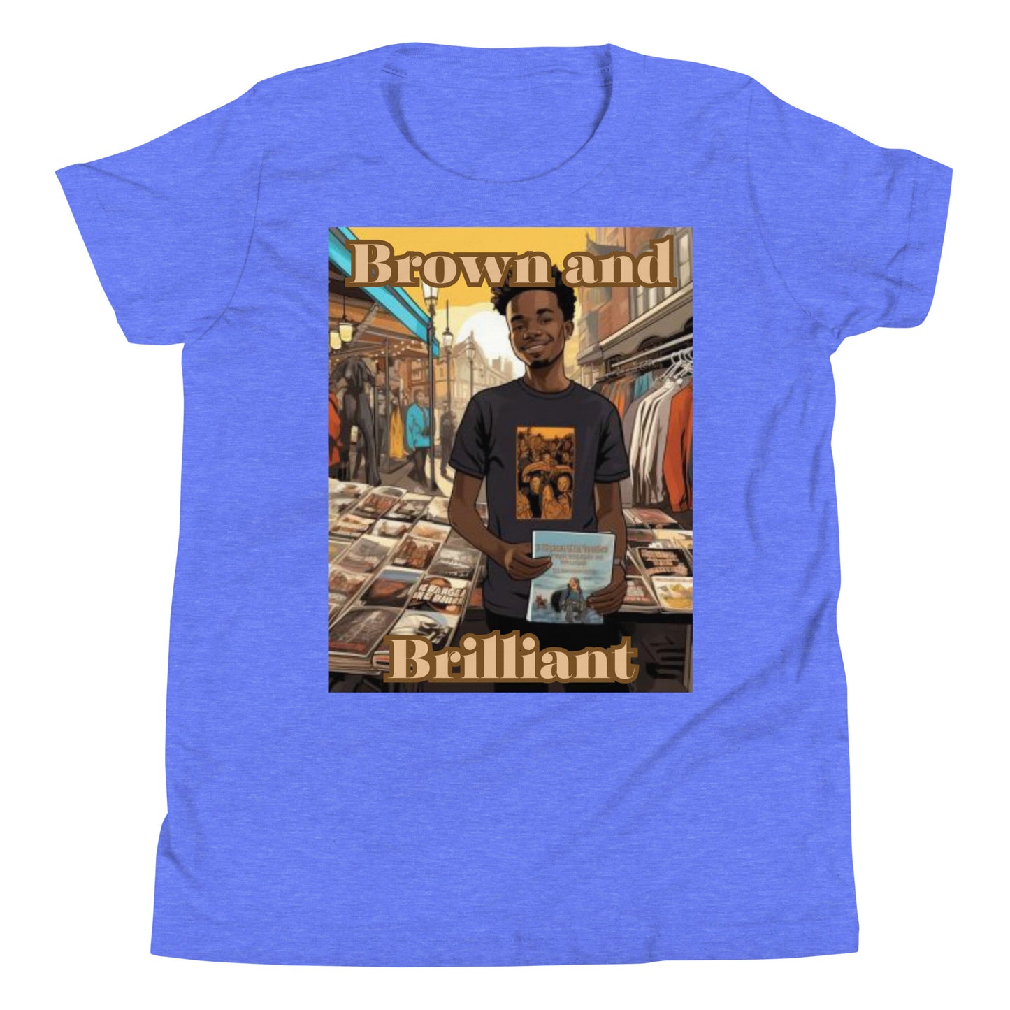 Brown and Brilliant Entrepreneur Youth Short Sleeve T-Shirt