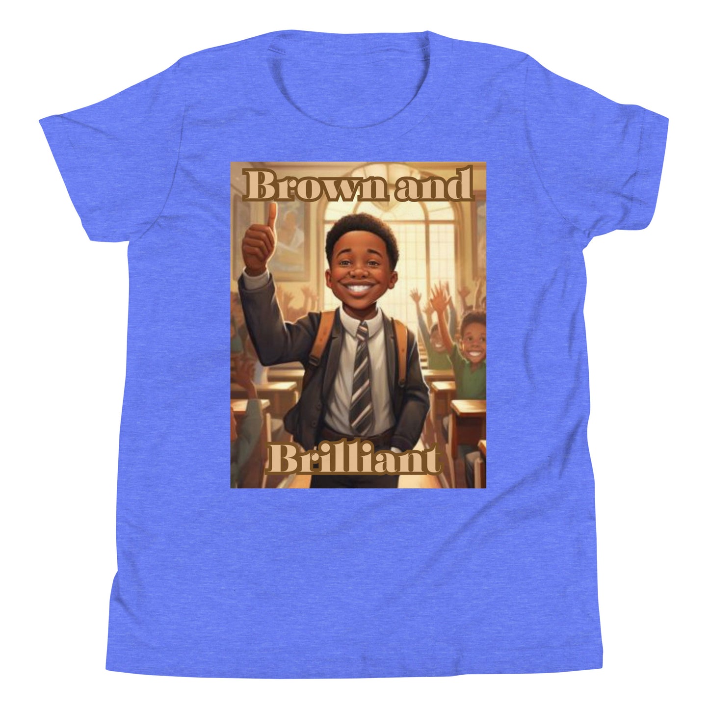 Brown and Brilliant Leader Youth Short Sleeve T-Shirt