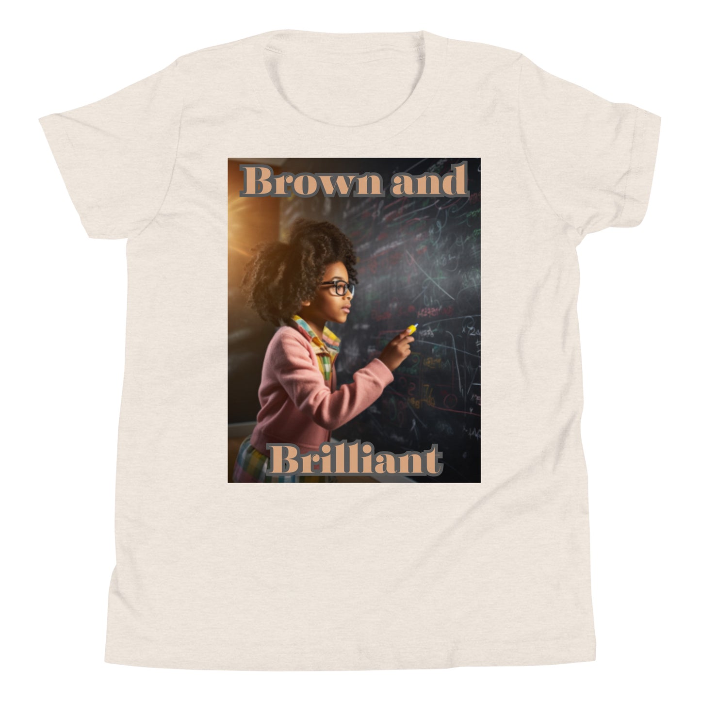 Brown and Brilliant Scholar Youth Short Sleeve T-Shirt