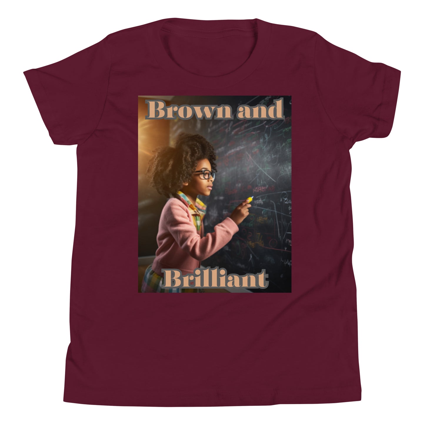 Brown and Brilliant Scholar Youth Short Sleeve T-Shirt