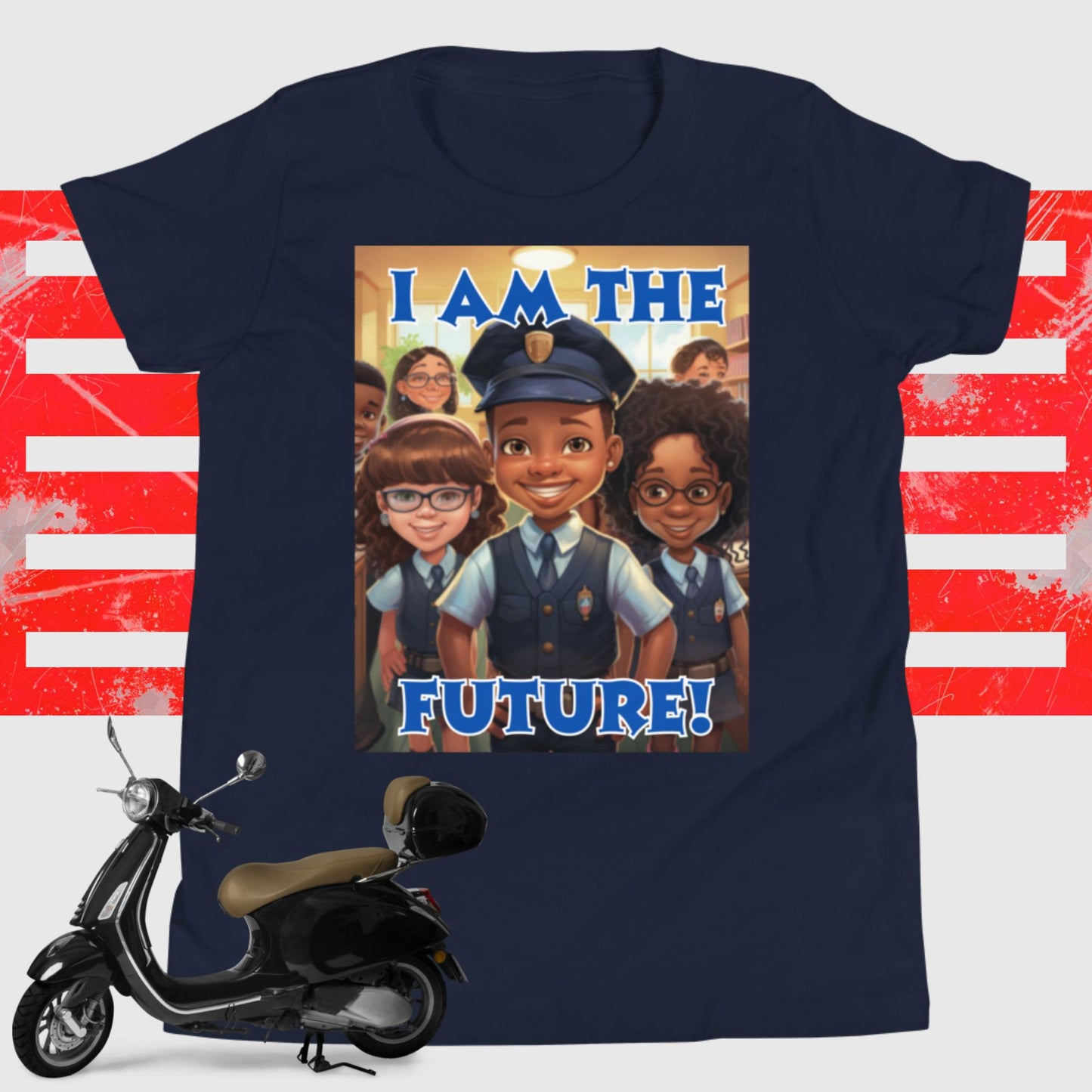 I Am the Future - Police Officer Youth Short Sleeve T-Shirt