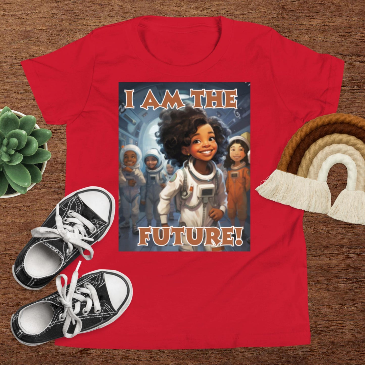 I Am the Future - Astronaut Youth Short Sleeve T-Shirt