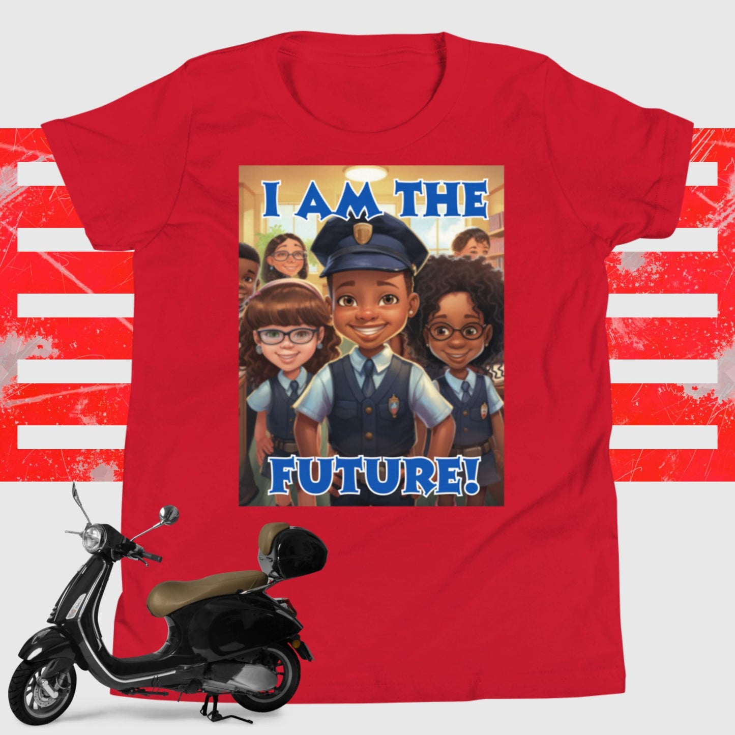 I Am the Future - Police Officer Youth Short Sleeve T-Shirt