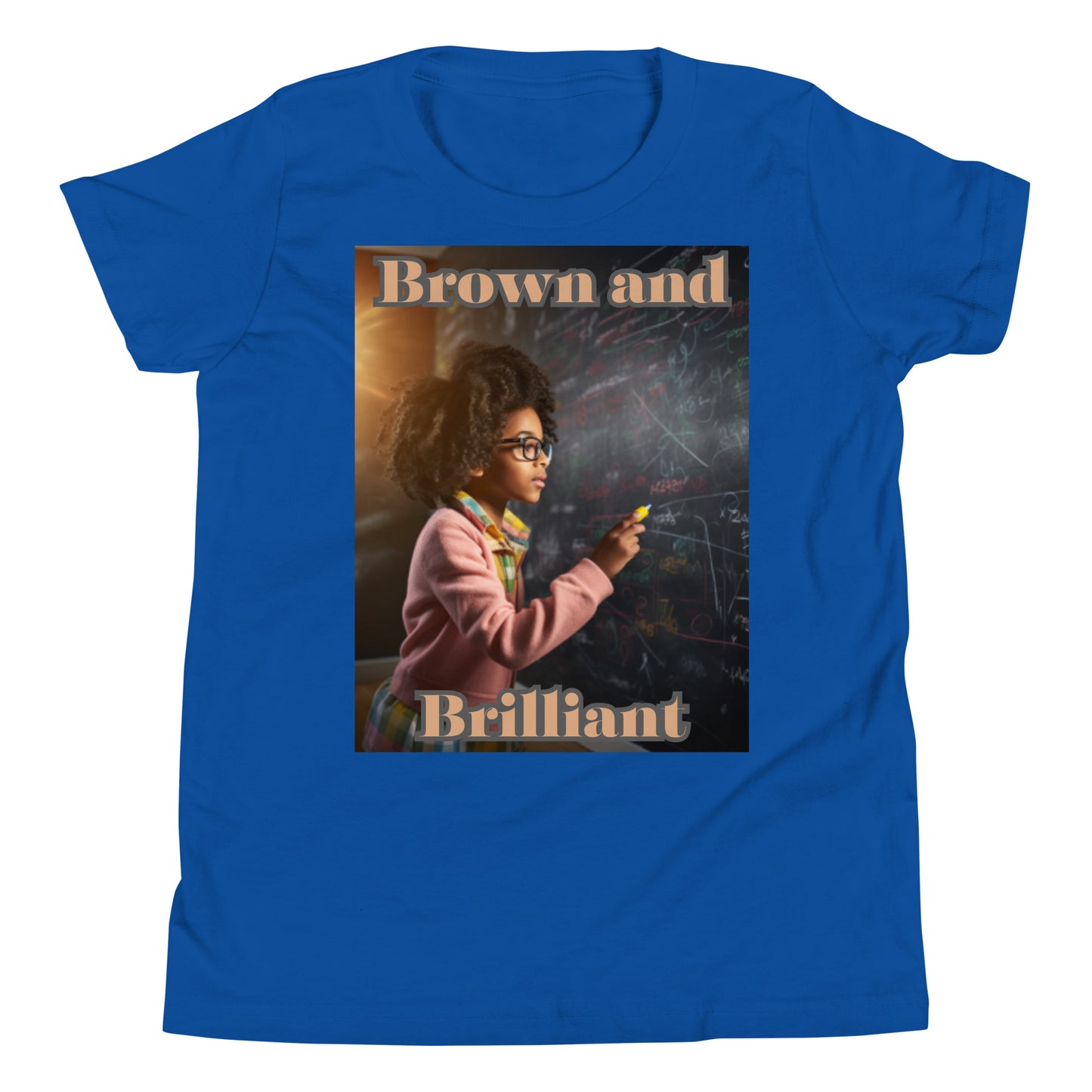 Brown and Brilliant Scholar Youth Short Sleeve T-Shirt