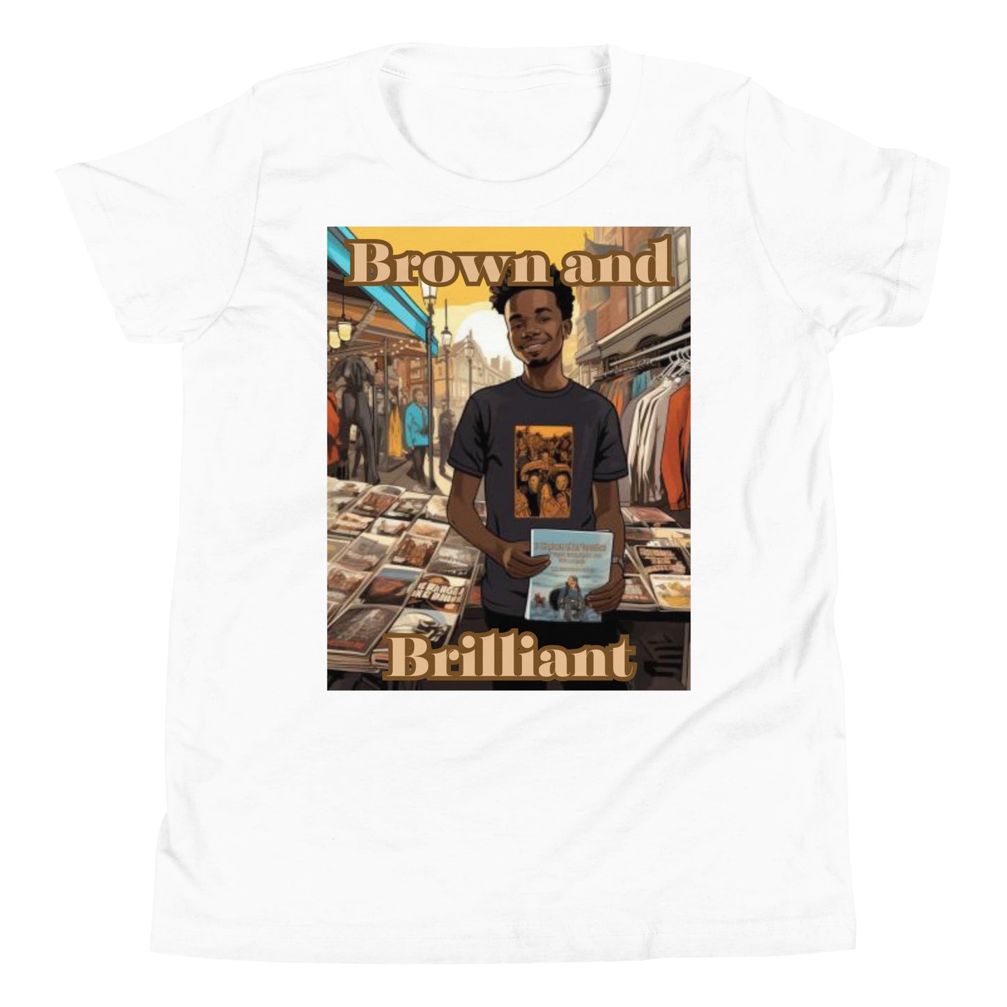 Brown and Brilliant Entrepreneur Youth Short Sleeve T-Shirt