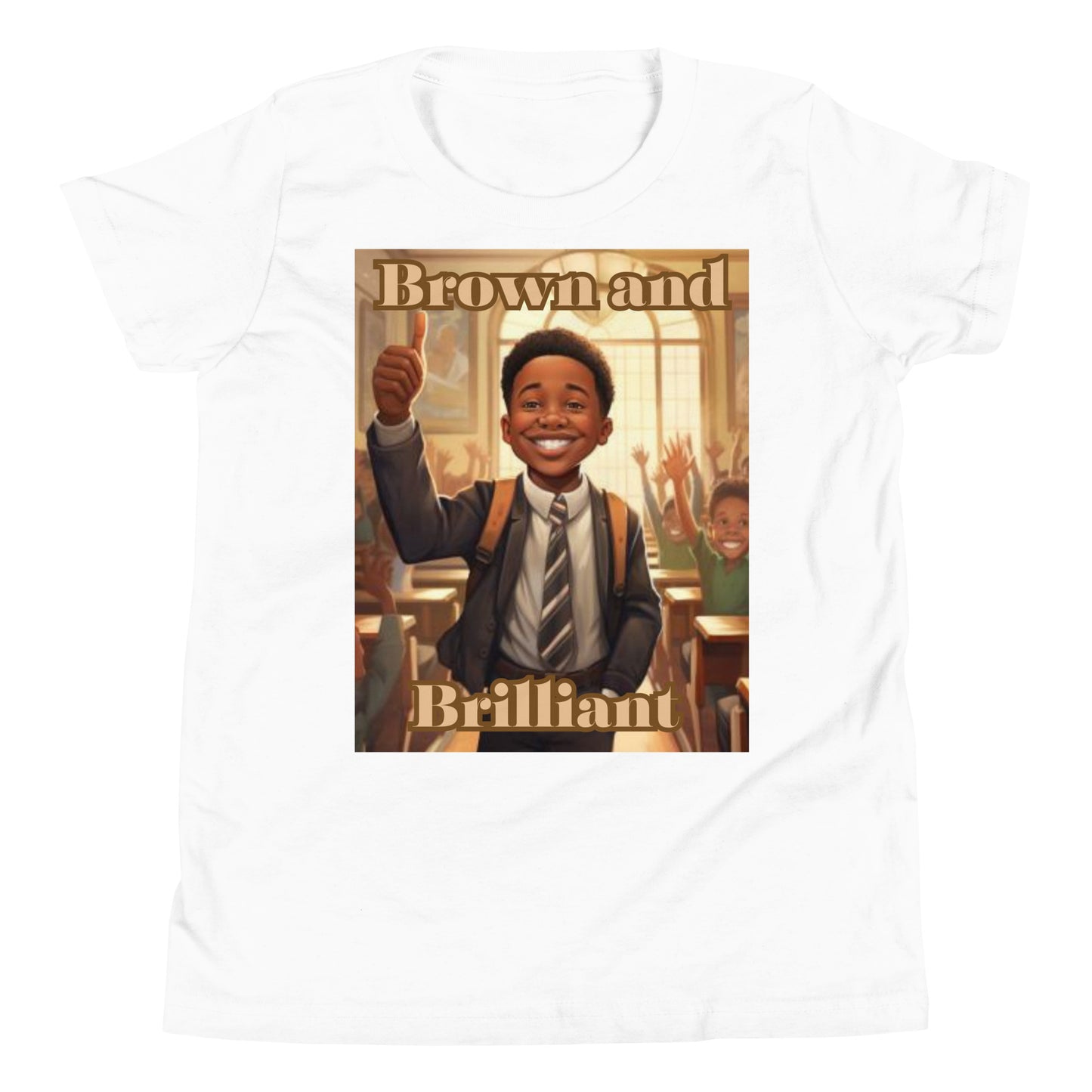 Brown and Brilliant Leader Youth Short Sleeve T-Shirt