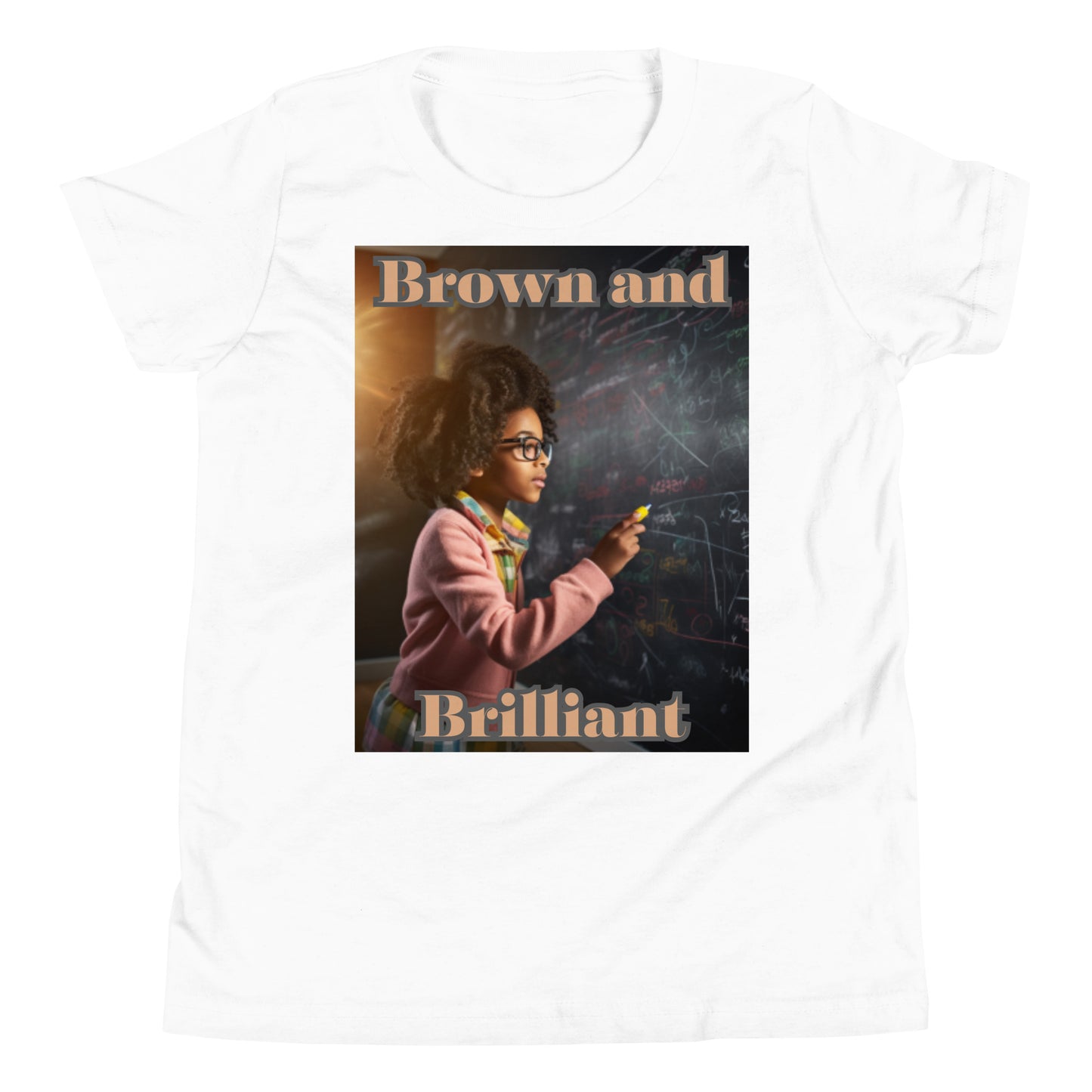 Brown and Brilliant Scholar Youth Short Sleeve T-Shirt